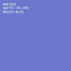 #6B78D0 - Moody Blue Color Image